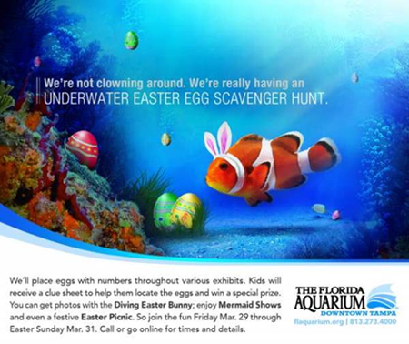 The Florida Aquarium easter advert